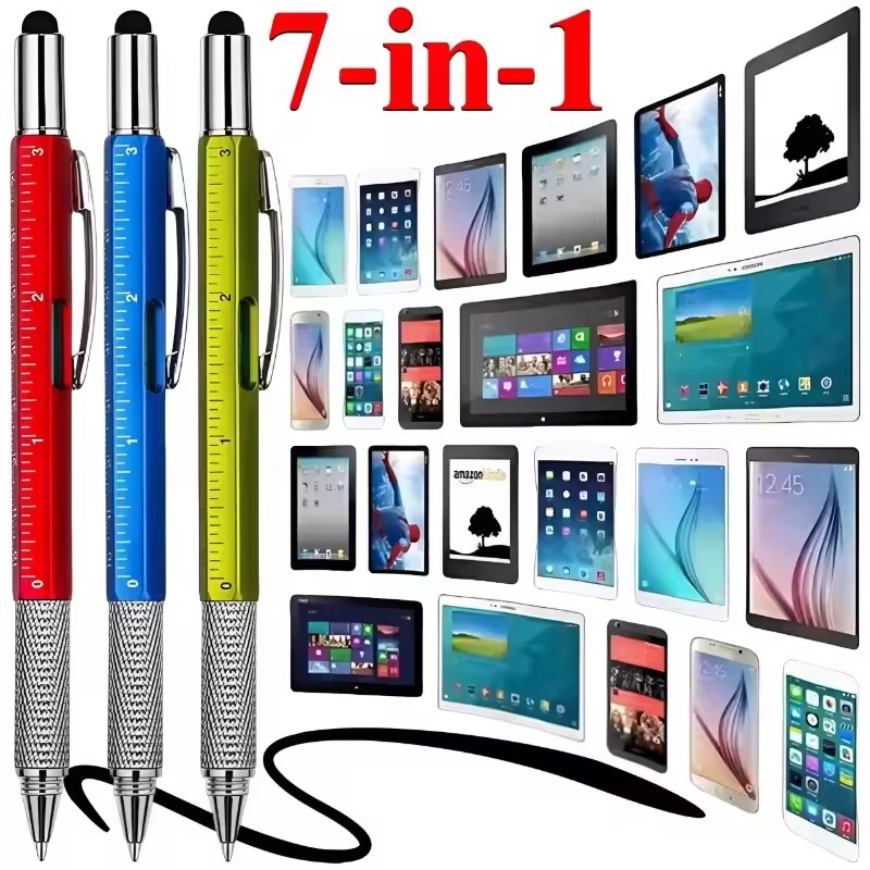 Woodworking School - 7-in-1 Multi-tool Pen with Screwdriver Screen