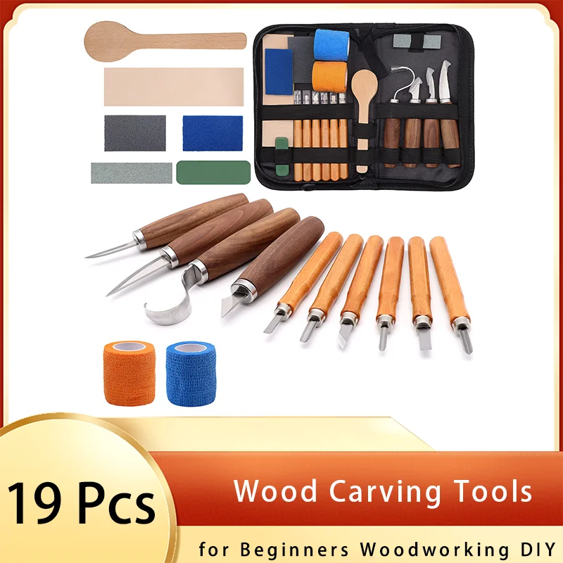 Wood Carving Knife Tools Kit 1 - Woodworking Kits For Adults 评论和价格