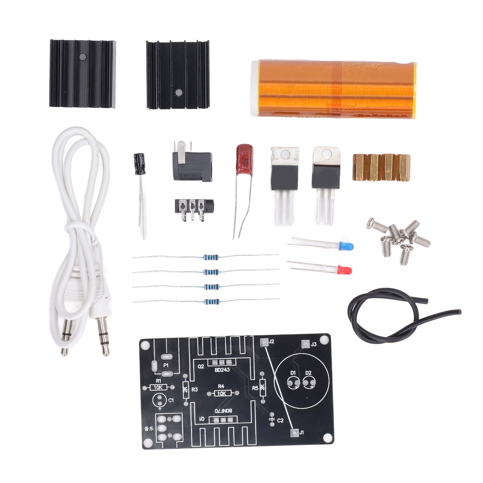 15W Mini Music Tesla Coil Kit  - Woodworking Kits For Adults 评论和价格