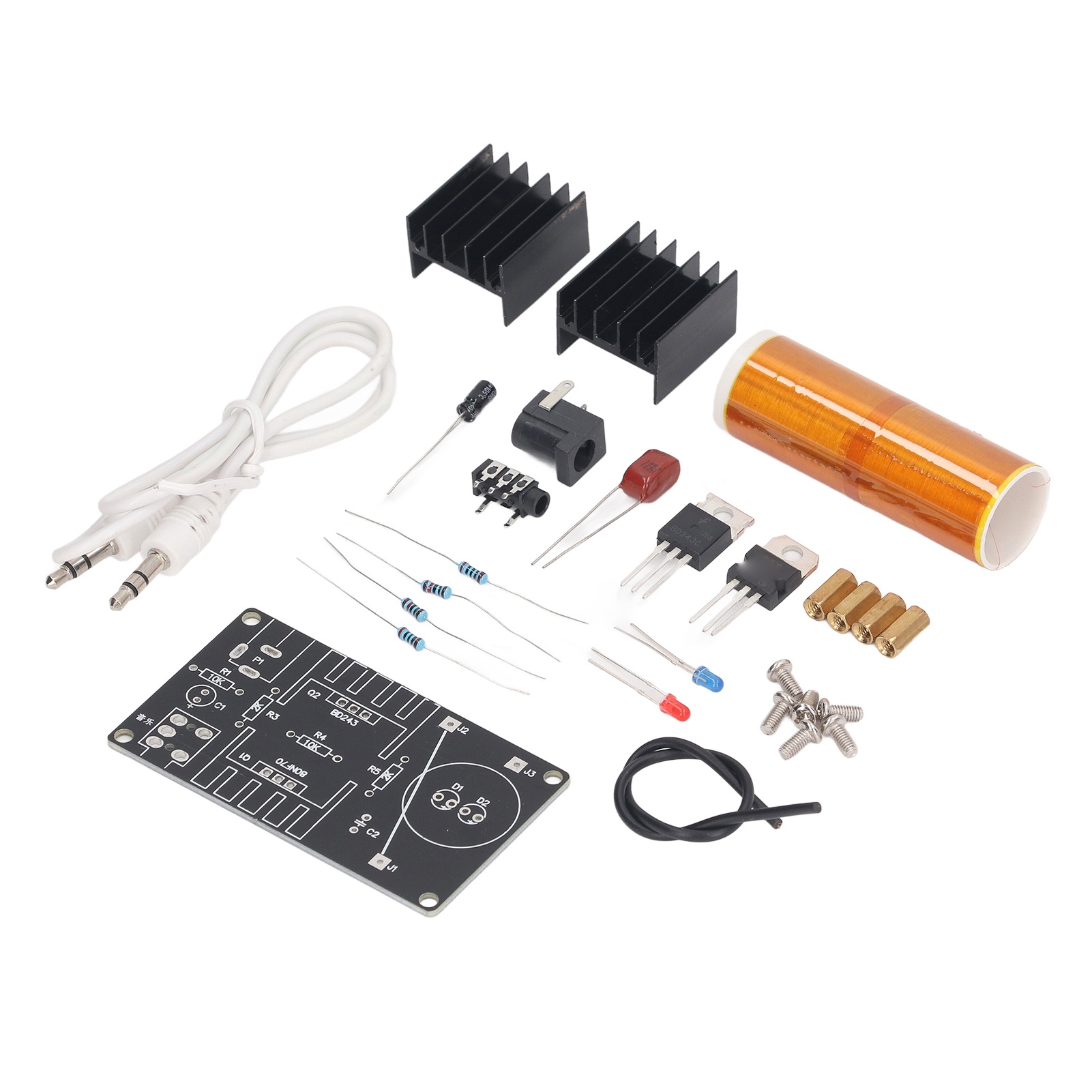 15W Mini Music Tesla Coil Kit  - Woodworking Kits For Adults 评论和价格
