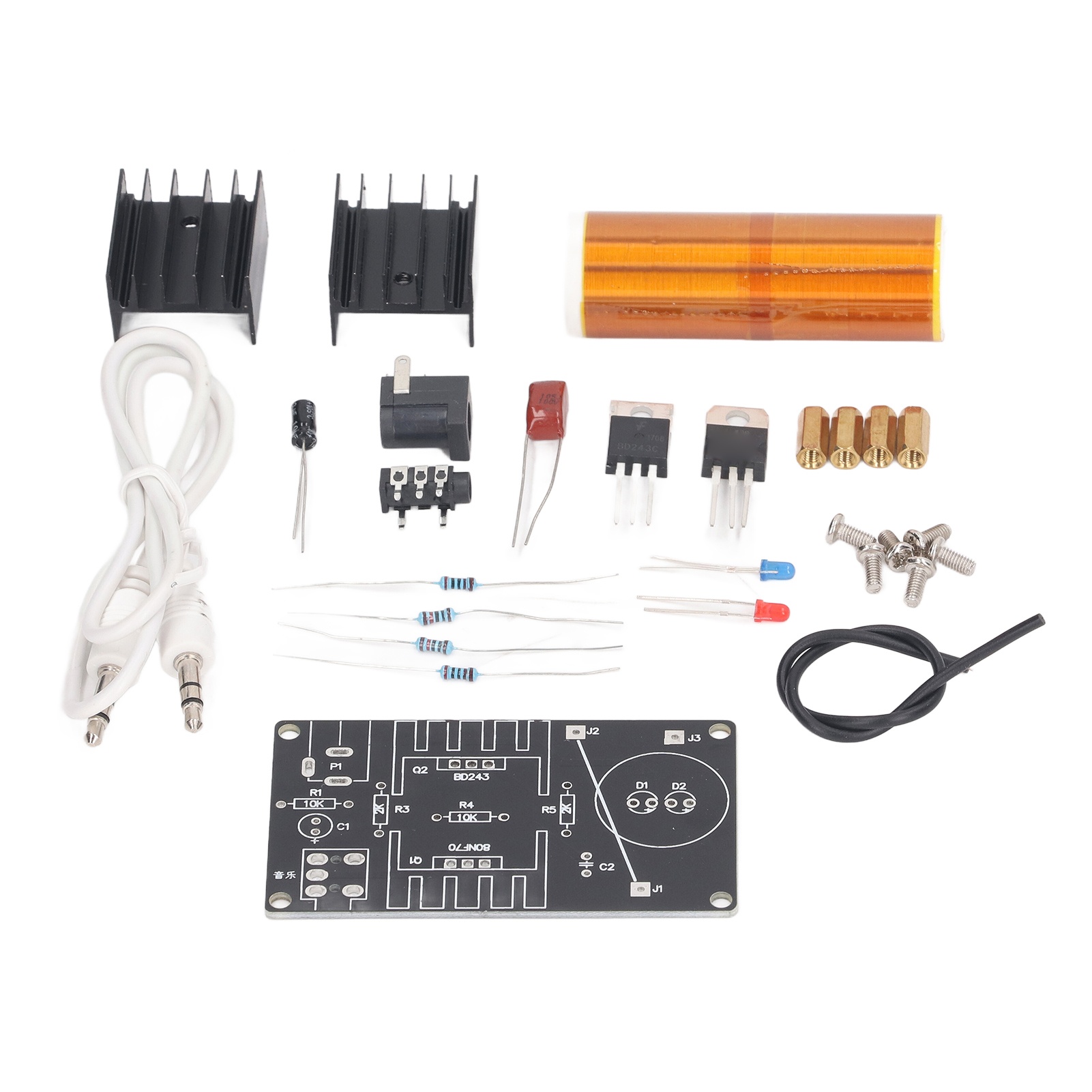 15W Mini Music Tesla Coil Kit  - Woodworking Kits For Adults 评论和价格