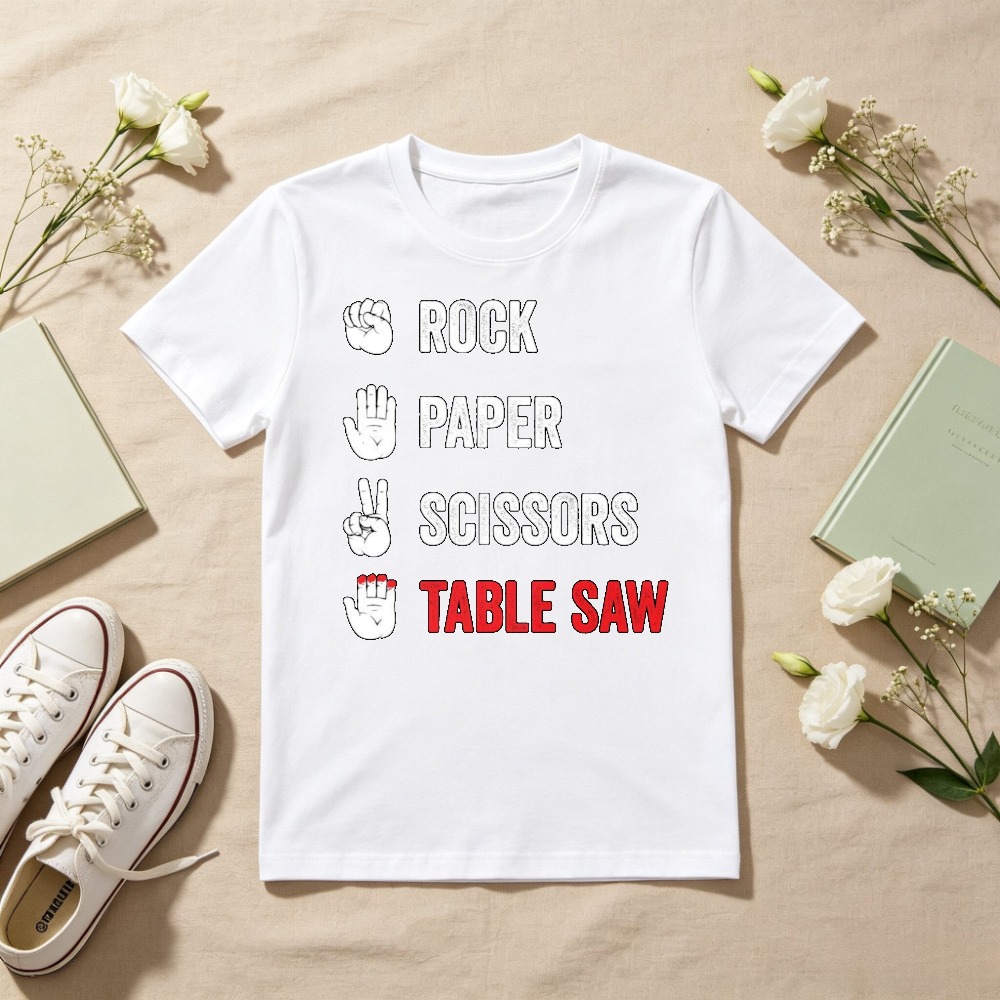 Rock Paper Scissors Table Saw  - Woodworking Jokes 评论和价格