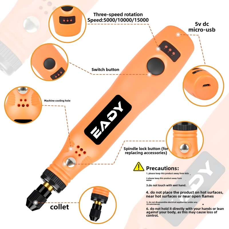 USB Cordless Rotary Tool Kit – - Woodworking Joinery 评论和价格