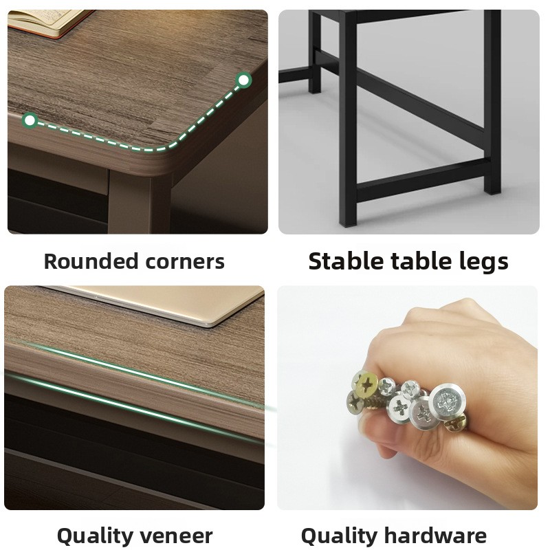 Simple Computer Desk Solid Woo - Woodworking School 评论和价格