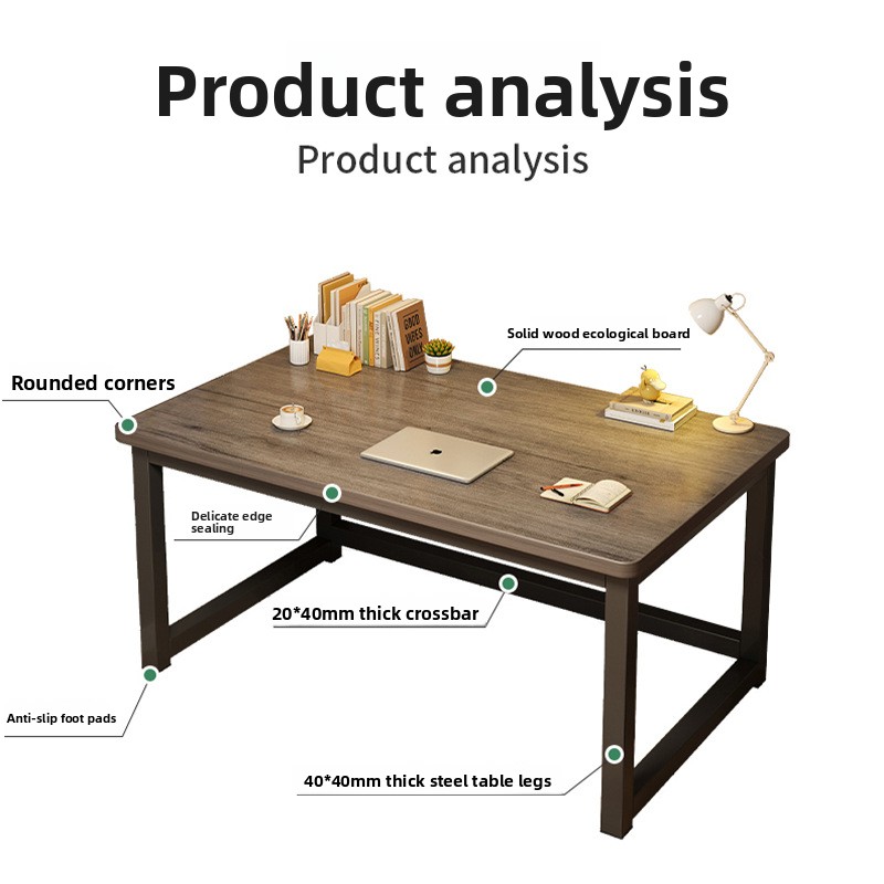 Simple Computer Desk Solid Woo - Woodworking School 评论和价格
