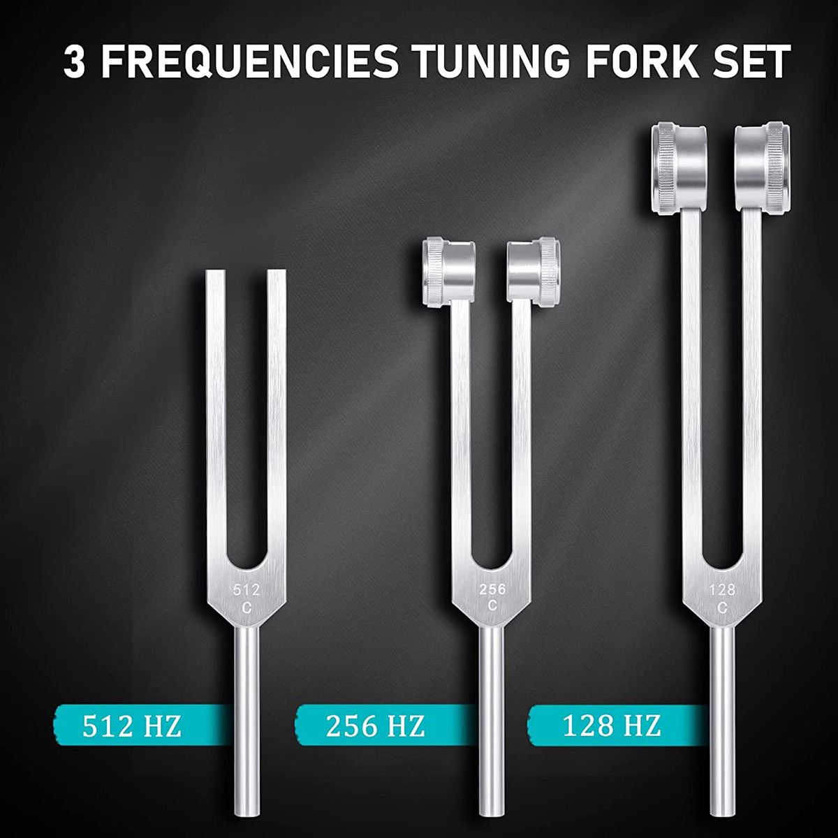 4 Pack Tuning Fork Set(128Hz,  - Woodworking Hammer 评论和价格