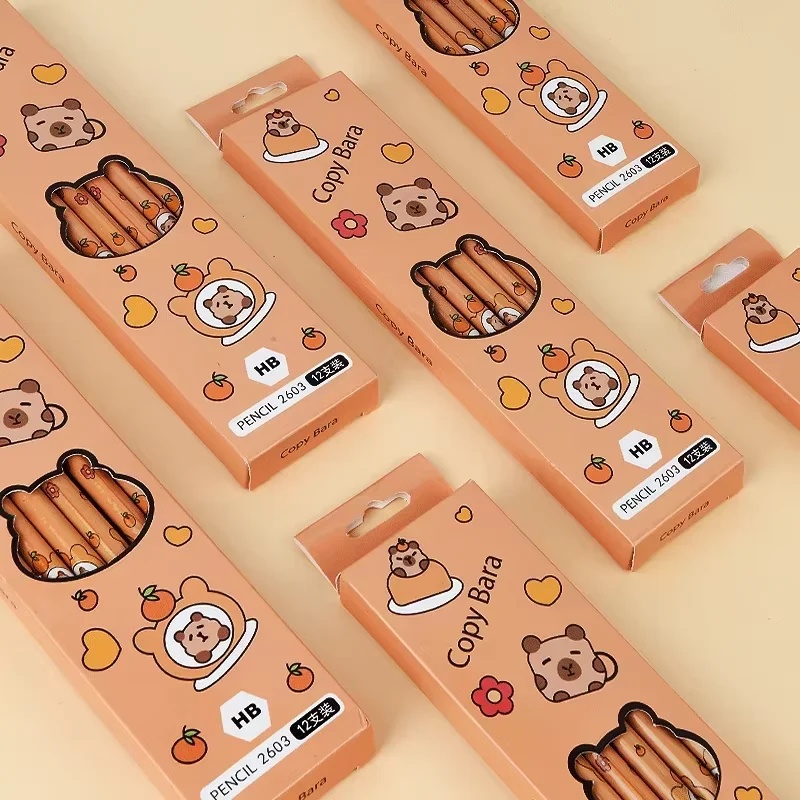 12pcs Kawaii Capybara Pencils  - Woodworking School 评论和价格