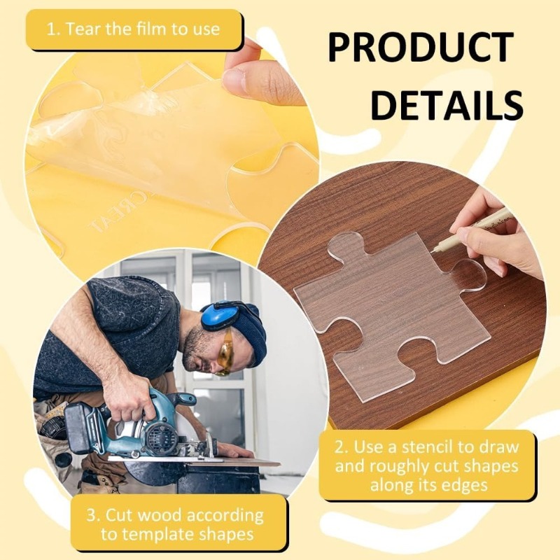 Acrylic Puzzle Woodworking Tem - Woodworking Router Templates 评论和价格
