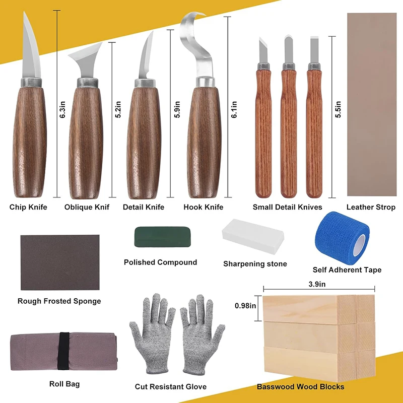 Wood Carving Kit Wood Carving  - Woodworking Kits For Adults 评论和价格