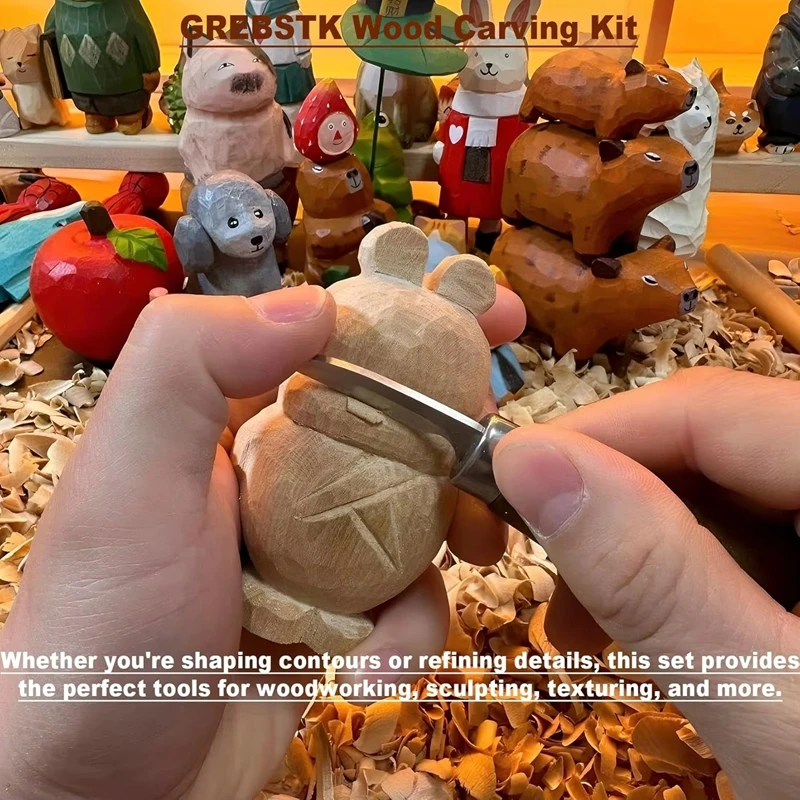 Wood Carving Tools Kit, Hand C - Woodworking Kits For Adults 评论和价格