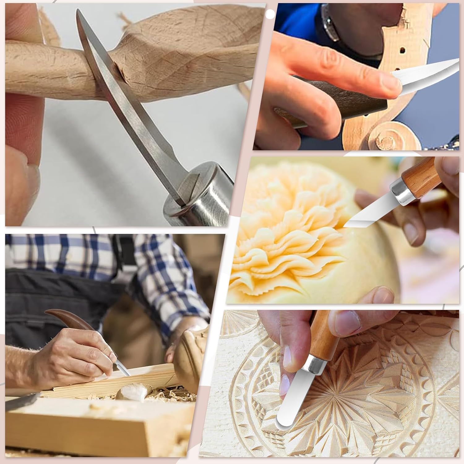 Wood Carving Beginner Kit with - Woodworking Kits For Adults 评论和价格