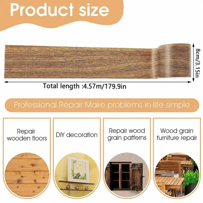 Real Wood Grain Repair Adhesiv - Xfasten Woodworking Tape 评论和价格