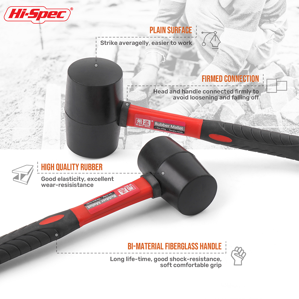 Soft Face Rubber Mallet Shock  - Woodworking Hammer 评论和价格