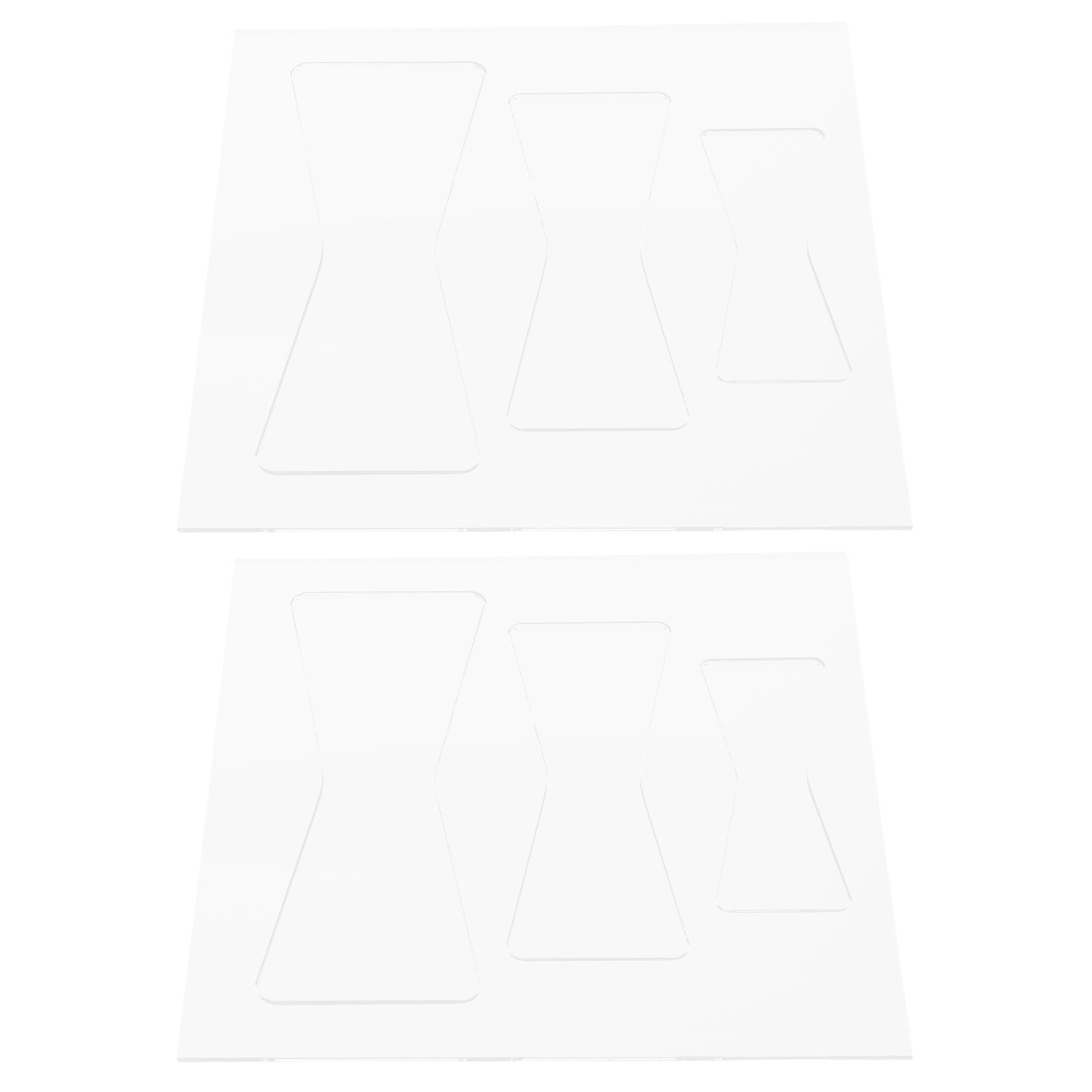 2Pcs Acrylic Woodworking Templ - Woodworking Router Templates 评论和价格