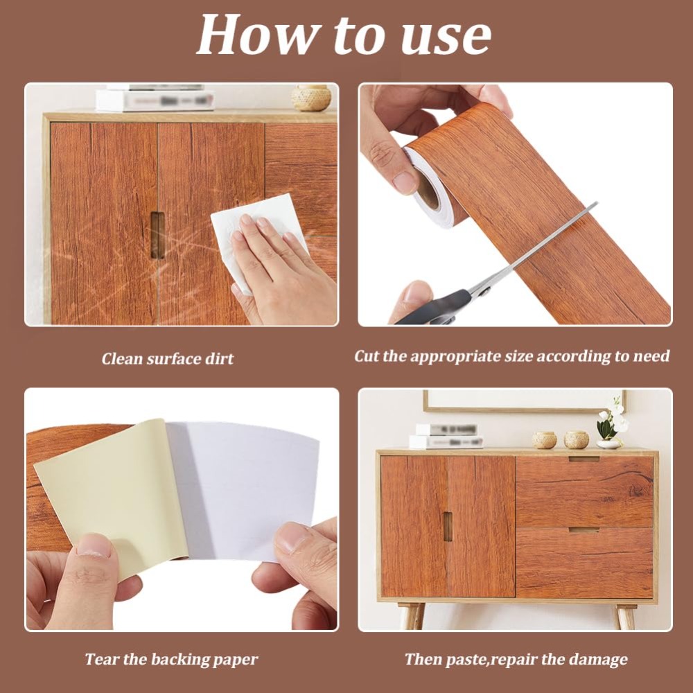 Waterproof Wood Grain Self Adh - Xfasten Woodworking Tape 评论和价格